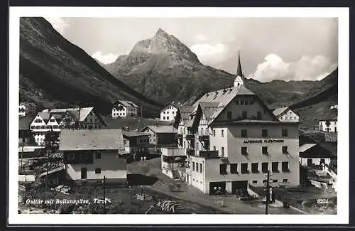 AK Galtür /Tirol, Gasthaus Alpenhaus Fluchthorn mit Ballunspitze