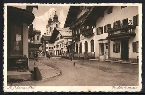 AK St. Johann in Tirol, Partie in der Speckbacherstrasse