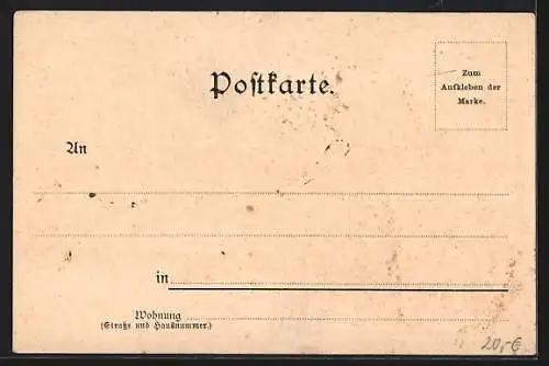 Lithographie Löbau, Totalansicht anno 1710