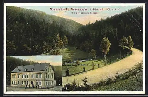 AK Eibenstock, Gasthaus Zimmersacher, Tal der grossen Bockau