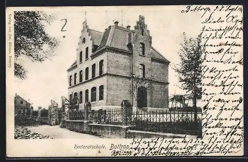 AK Bottrop, Rectoratschule mit Eingangstor