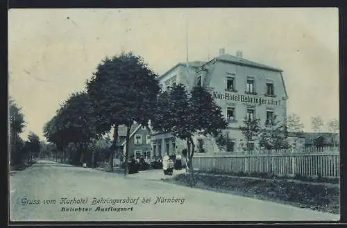 AK Behringersdorf, Kur-Hotel mit Gästen