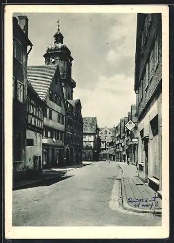 AK Aalen /Württbg., Alte Schulgasse