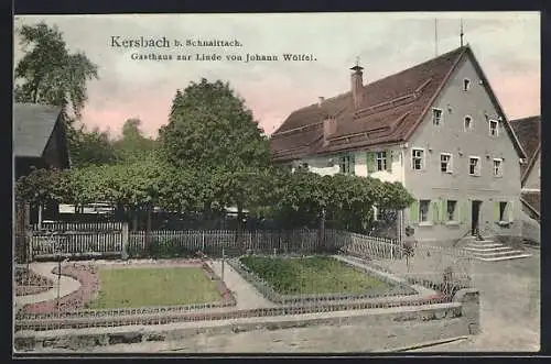 AK Kersbach / Schnaittach, Gasthaus zur Linde von J. Wölfel