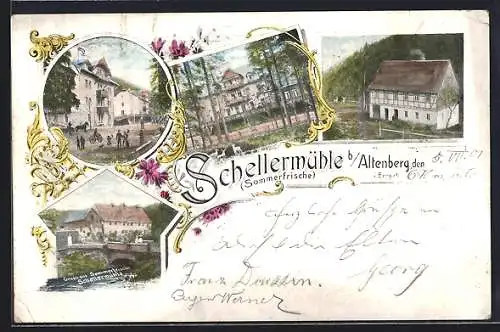 AK Altenberg / Erzg., Gasthaus Schellermühle