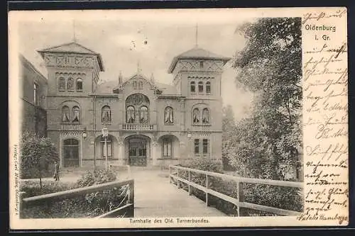 AK Oldenburg / Oldenburg, Turnhalle des Turnerbundes