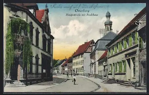 AK Otterberg, Hauptstrasse mit Stadthaus