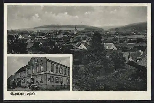 AK Alsenborn /Pfalz, Gasthaus und Metzgerei Daub, Totalansicht