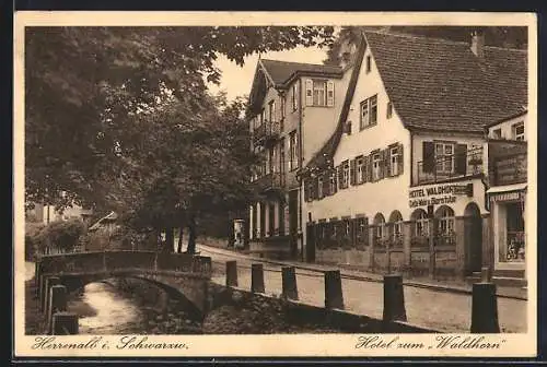 AK Bad Herrenalb, das Hotel Zum Waldhorn