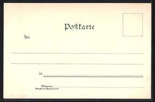 Lithographie Markt Eschenau, Makrtplatz, Felsenkeller, Nürnberg-Bayreutherstrasse