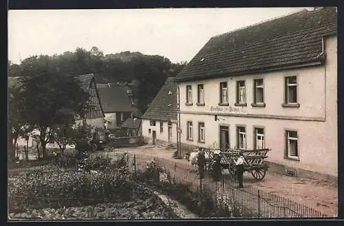 Foto-AK Jacobsweiler, Gasthaus zur Krone von Phil. Krohn