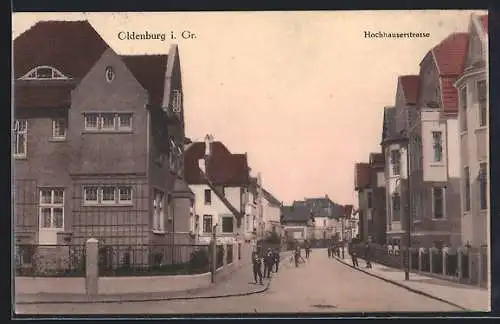 AK Oldenburg i. Gr., Partie in der Hochhauserstrasse