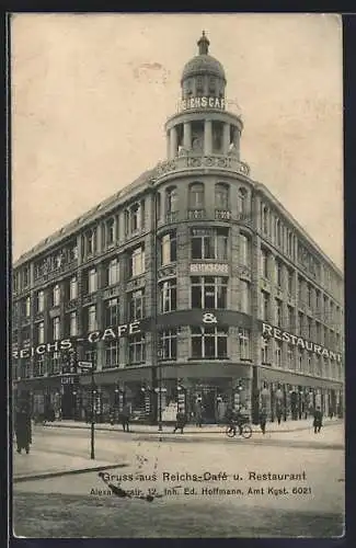 AK Berlin, Reichs-Cafe und Restaurant, Alexanderstrasse 12