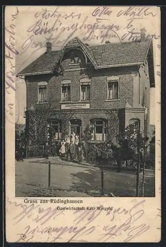 AK Rüdinghausen, Gasthaus von Karl Wiegold