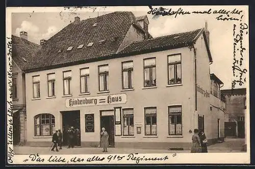 AK Oldenburg i. O., Gasthof Hindenburg-Haus, Bes. Friedr. Lichtenberg, Heiligengeiststrasse 10