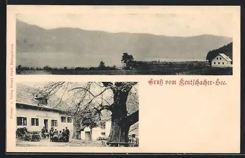 AK Keutschacher-See, Brückler Gasthaus, Panorama