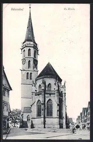 AK Schorndorf / Württ., Ev. Kirche