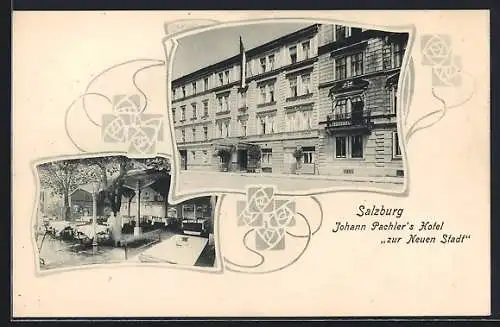 AK Salzburg, Johann Pachler`s Hotel zur Neuen Stadt