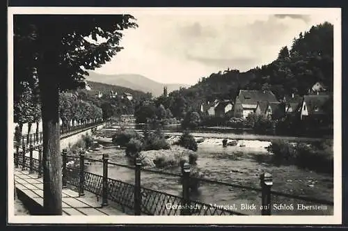 AK Gernsbach i. Murgtal, Blick auf Schloss Eberstein