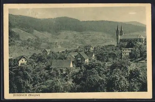 AK Forbach /Murgtal, Teilansicht mit Kirche