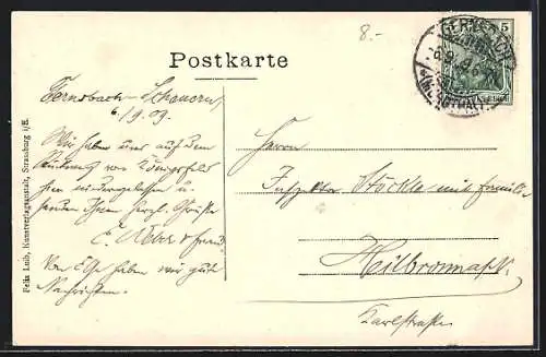 AK Gernsbach, Uferpartie