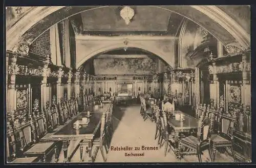 AK Bremen, Gasthaus Ratskeller, Kaiserzimmer