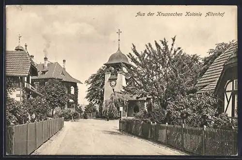 AK Essen-Altenhof, Partie in der Kruppschen Wohnkolonie