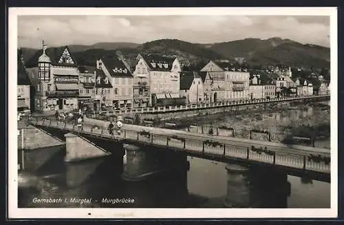 AK Gernsbach i. Murgtal, Murgbrücke