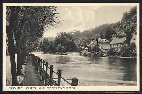 AK Gernsbach i. Murgtal, Blick auf Schloss Bernstein