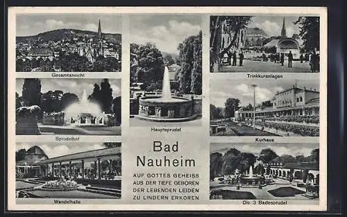 AK Bad Nauheim, Kurhaus, Wandelhalle, Trinkkuranlagen