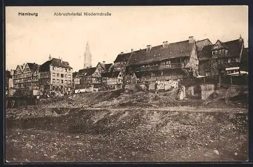 AK Alt-Hamburg, Abbruchviertel Niedernstrasse