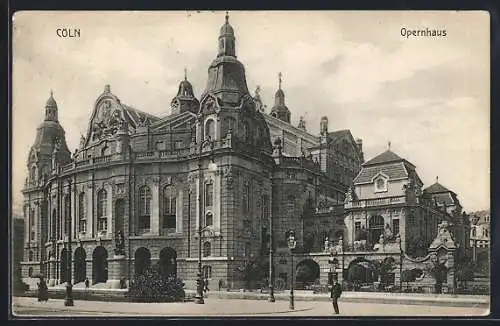 AK Köln-Neustadt, Opernhaus mit Strassenpartie