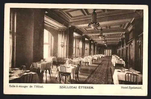 AK Budapest, Kurhotel St. Gellert-Heilbad, Speisesaal