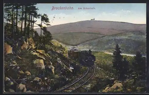 AK Brockenbahn, Am Eckerloch, Dampflok