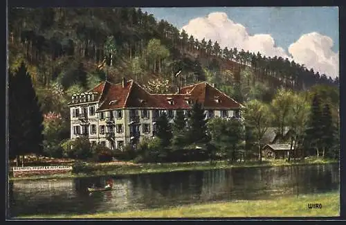 AK Gernsbach, Hotel Pfeiffer, Inh.: R. Barber