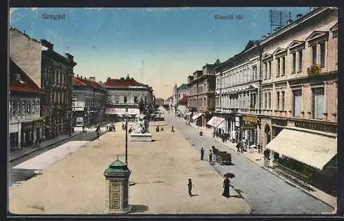 AK Szeged, Klauzál tér, Denkmal