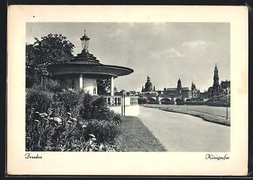 AK Dresden-Neustadt, Königsufer