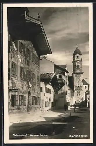 AK Mittenwald, Neunerhaus und Kirche