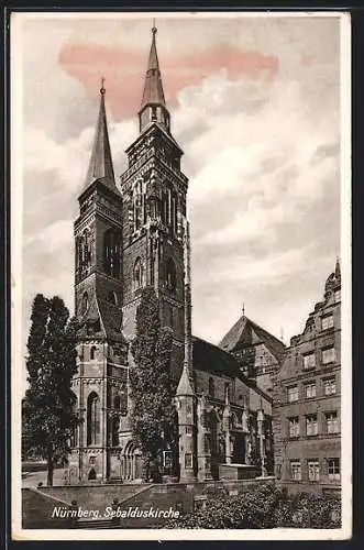 AK Nürnberg Die Sebalduskirche