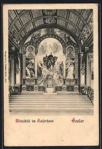 AK Goslar, Mittelbild im Kaiserhaus