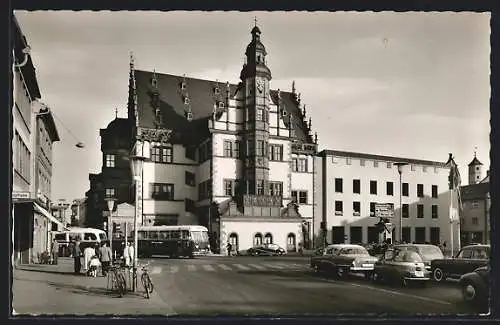 AK Schweinfurt, Blick zum Rathaus