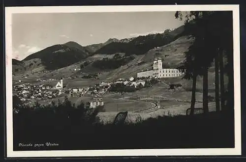 AK Disentis, Ortsansicht gegen Westen