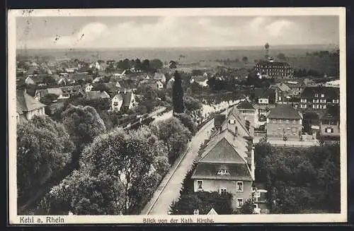 AK Kehl, Blick von der katholischen Kirche