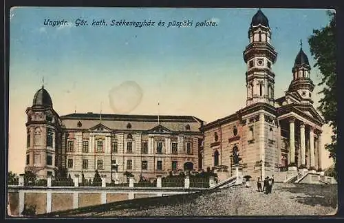 AK Uschhorod-Ungvár, Gör. kath. Székesegyház és püspöki palota