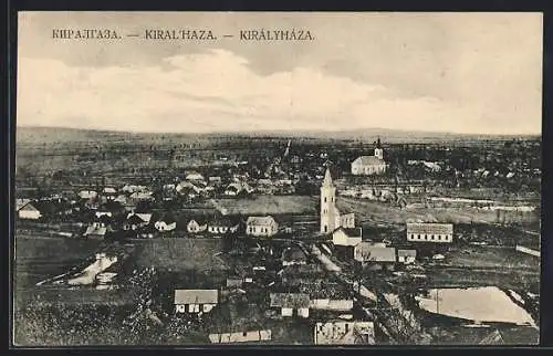 AK Kiralyhaza, Ortsansicht aus der Vogelschau