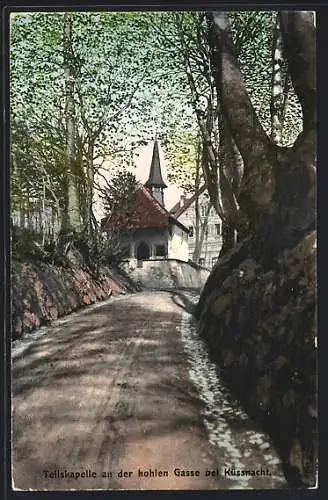 AK Küssnacht, Tellskapelle an der hohlen Gasse