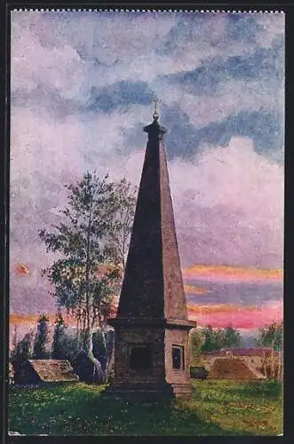 AK Kowel, Denkmal des Napoleonischen Krieges - Brüdergraben