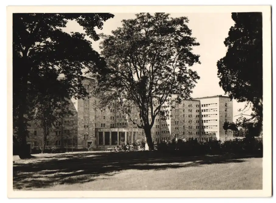 12 Fotografien Ansicht Frankfurt / Main, das neue Verwaltungsgebäude der IG-Farbenindustrie, Architekt: Hans Poelzig 3