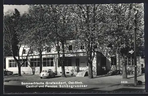 AK Grafendorf /Ost-Stmk., Gasthof und Pension Schöngrundner