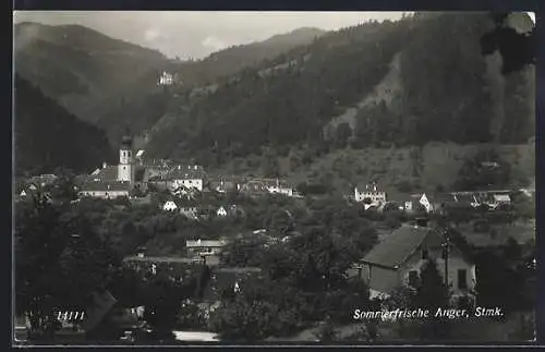 AK Anger /Stmk., Teilansicht mit Kirche